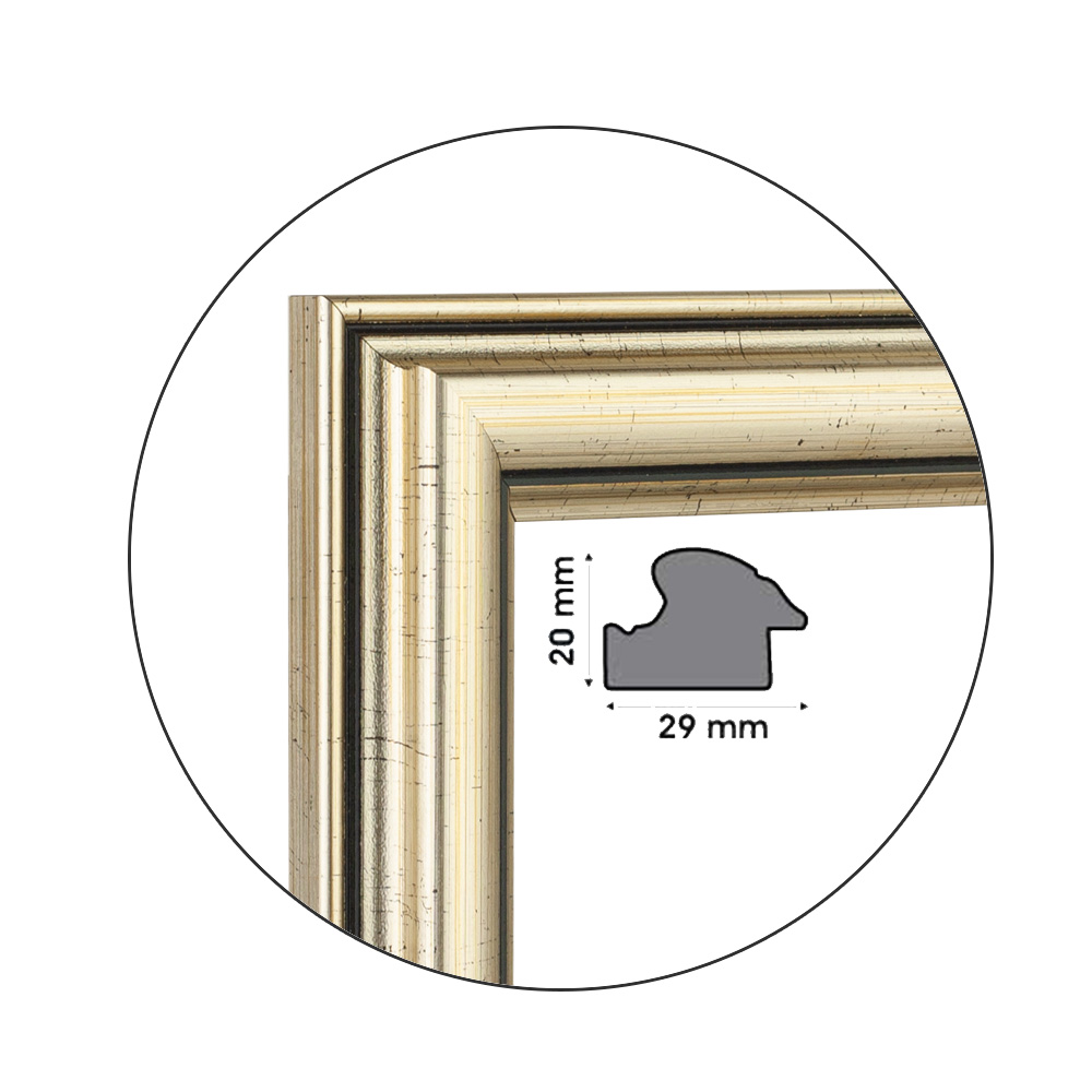 Ramă Rociado Silver | 2,9 cm